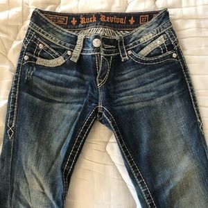 Ladies Rock Revival 27 Amy Flare Blue Jeans